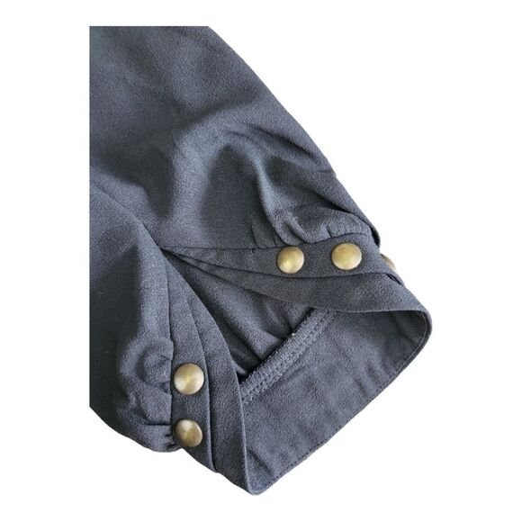 41 Hawthorn Lisbon- Stitch Fix- Black Studded Top Size Small - Picture 6 of 6